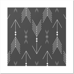 Scandinavian_WhiteArrowPattern Posters and Art